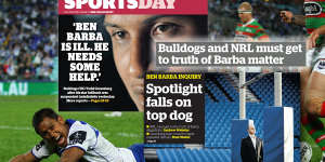 The headlines followed the Bulldogs and Ben Barba in 2013.