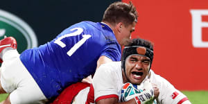 France target England after surviving scare against Tonga