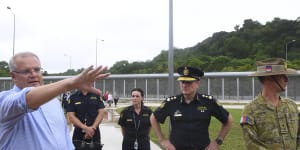 Prime Minister Scott Morrison travelled to Christmas Island to announce he had reopened the detention centre.
