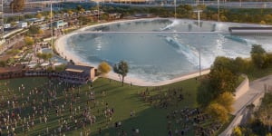 Artist’s impression of the Aventuur wave park in the City of Cockburn.