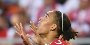 Poulsen goal powers Denmark to win over Peru