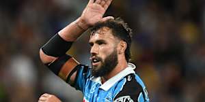Cronulla Sharks cult hero Toby Rudolf.
