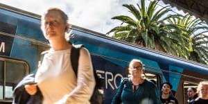 Essendon station is one of the busiest,but passengers face long waits between trains.