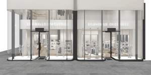 Renders of the new Brunello Cucinelli store at 25 Martin Place.
