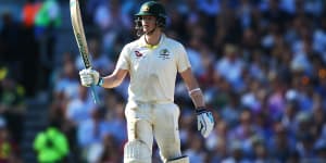 Australia's rock Steve Smith holds firm,while the rest crumble