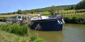 The height of slow travel ... luxury canal barge the Finesse.