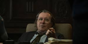 Unlike the urbane George Smiley who Gary Oldman played in Tinker Tailor Soldier Spy,Jackson Lamb is messy,profane and inclined to unabashed farting.