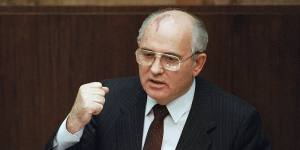 Former president of the Soviet Union whose reforms brought end to Cold War