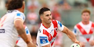Daniel Atkinson will move to five-eighth against Manly.