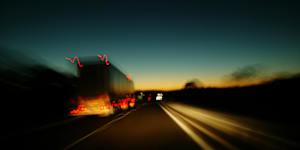 A semi-trailer on the Hume Highway in NSW.