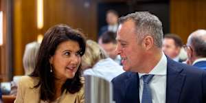 Senator Jane Hume and Tim Wilson last year.