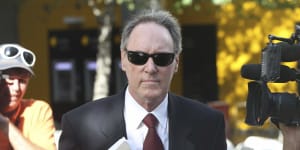 Robert Hughes at The Downing Centre District Local Court in Sydney during his 2014 trial