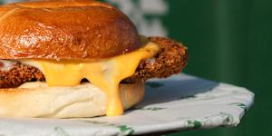 The Yagoona chicken and cheese burger.