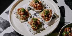 Japanese snacks at Moonlight in Byron Bay.