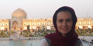 Moore-Gilbert in Iran where she’d travelled for a conference.