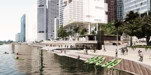 Wider riverside promenade slated for Brisbane centre