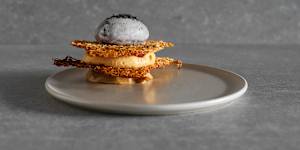 Valrhona chocolate kataifi.