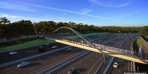  Designs for the $15.8 billion North East Link project,jointly funded by the Victorian and federal governments. The project is expected to cut travel times between Melbourne’s north and south-east by more than half an hour.