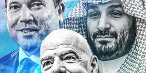 2034 World Cup bid,Mohammed bin Salman,Gianni Infantino,James Johnson.