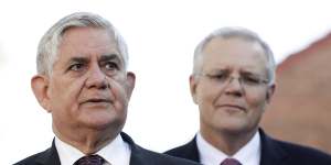 Minister for Indigenous Australians Ken Wyatt and Prime Minister Scott Morrison.