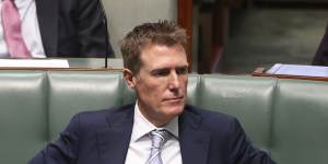 Christian Porter in the House of Representatives on Tuesday. 