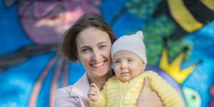 Sarah,with her baby Etta,is among nine women who have had babies via ovarian grafting following cancer treatment.