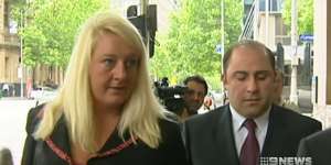 Nicola Gobbo,with then-client Tony Mokbel,outside a court in 2004.