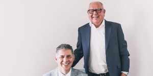 Liontown chief executive Tony Ottaviano (left) and chairman Tim Goyder (right).