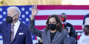 US President Joe Biden and Vice-President Kamala Harris in Atlanta,Georgia last Tuesday pushing for voting rights reform.