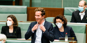 Greens member for Griffith Max Chandler-Mather was criticised for not wearing a tie in question time.