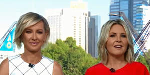 Deb Knight and Georgie Gardner on the'new-look Today'.