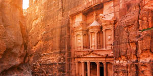 The Treasury (Al Khazneh) in Petra. Jordan.