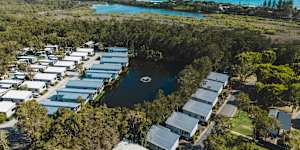 Discovery Parks in Byron Bay,a classic caravan park and campsite about 10 minutes out of town.