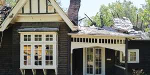 Shenley Croft,in Melbourne’s Canterbury,was almost destroyed by a mysterious fire last December.