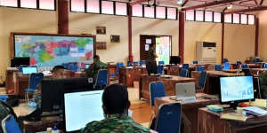 The crisis management centre was ready to go with computers and other equipment provided by the Australian Defence Co-operation Program.