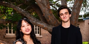 Pymble Ladies’ College’s Angie Wang,17,placed first in mathematics extension 2.