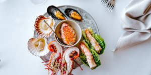 The seafood platter at Stokehouse.