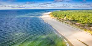 The stunning Hel Peninsula is a 35-kilometre long sandbar on the Baltic Sea in northern Poland. 