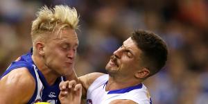 Tom Liberatore (right) and the Bulldogs won’t play on Good Friday next year.