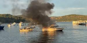 New footage emerges of Hawkesbury boat fire.