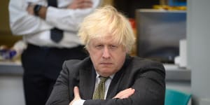 Prime Minister Boris Johnson on Thursday a few hours before the by-election defeat. 