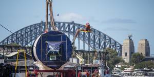 Kathleen has been designed especially for the ground and rock conditions found at the bottom of Sydney Harbour.