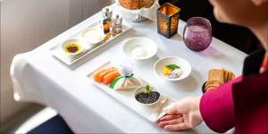 What pointy-end passengers get to eat:The sky-high battle over fine food