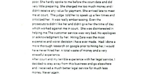 A one-star Google review that Melbourne lawyer Zarah Garde-Wilson says is fake.