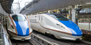 Japan’s Shinkansen fast trains carried 295 million passengers in 2022,and reach speeds of up to 320km/h.