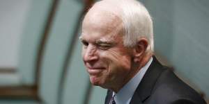 Ankle bracelet? US Senator John McCain is also target of conspiracy theories.