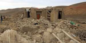 A damaged house after an earthquake in Badghis,Afghanistan,earlier this year.