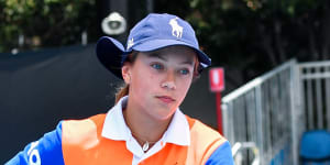 Ball kid Macy Peterson honed her skills for this year’s Australian Open using tech startup EdApp. 