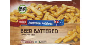 The Australian potato beer battered chips from Coles. 