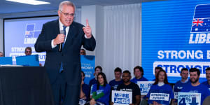 Scott Morrison,on the campaign trail on Wednesday,said the government was dealing with major international inflationary pressures.
